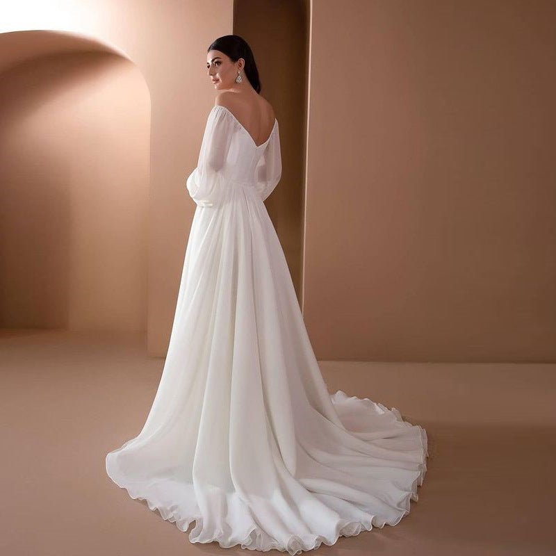 Slim Solid Color Long Dress
