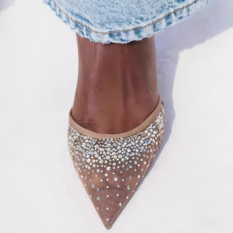 Mesh High Heels