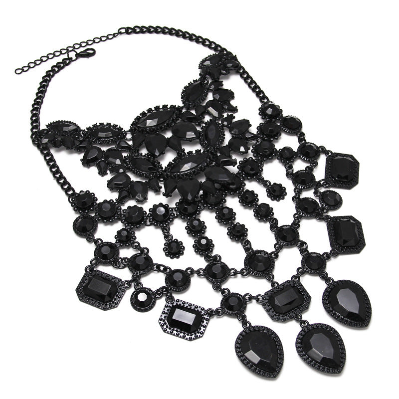 Well Crafted Jet Stone Necklace