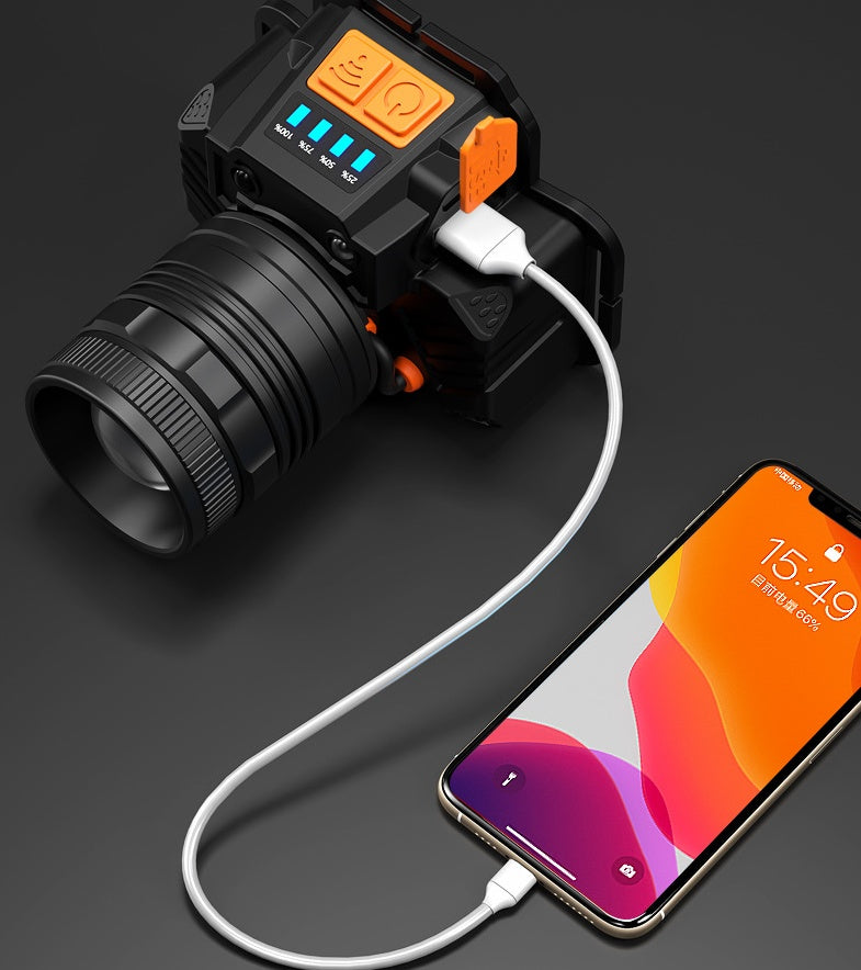 Headlight USB Charging Induction LED Light