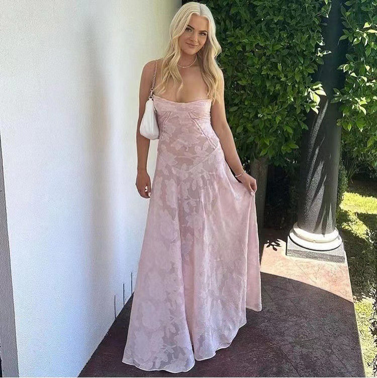Sexy Flowers Lace Suspender Dress