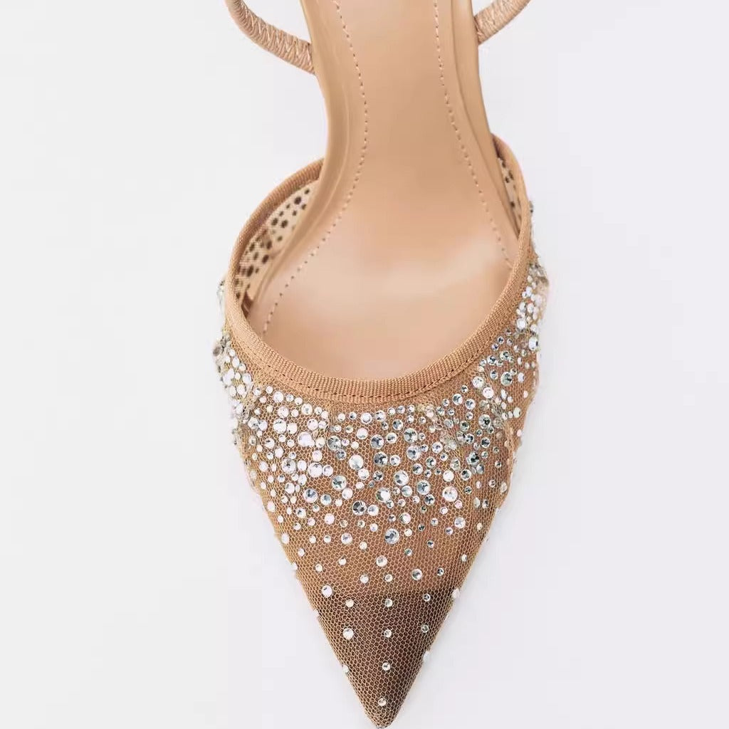 Mesh High Heels
