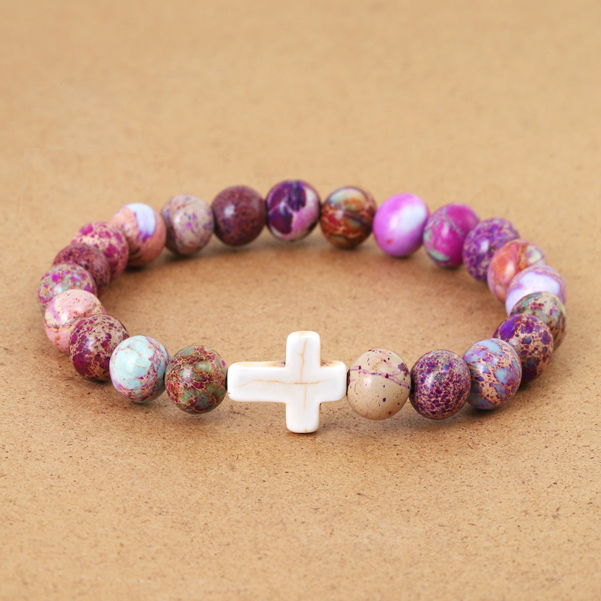 Cross Beaded Bracelet