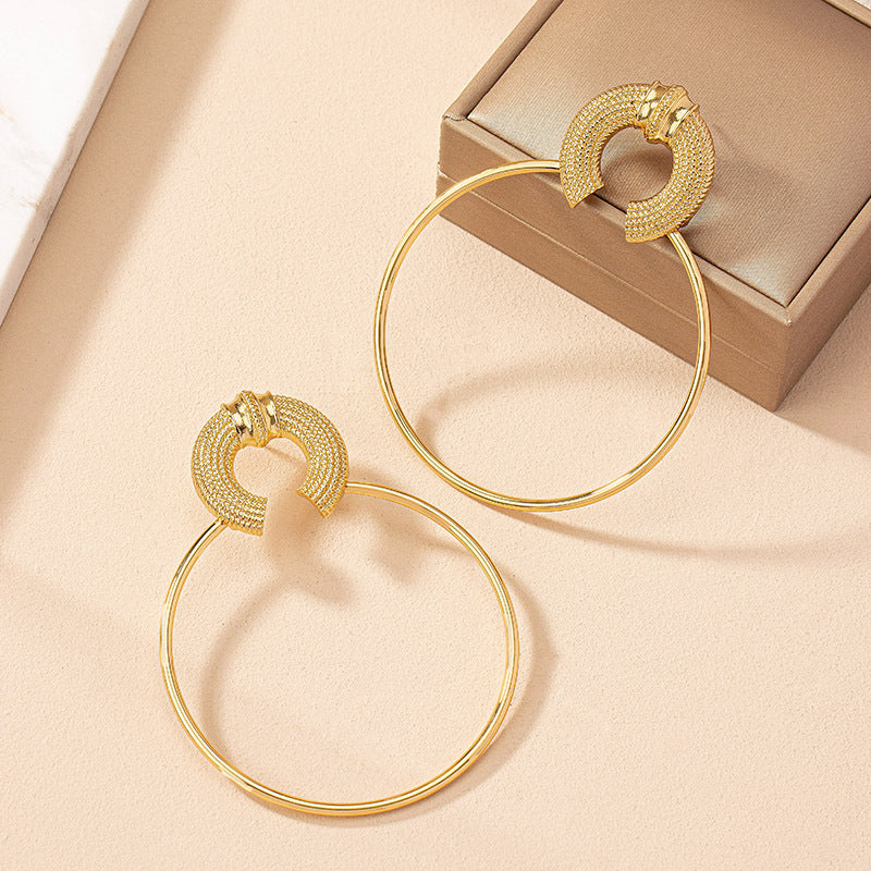 Ornament Big Circle Earrings