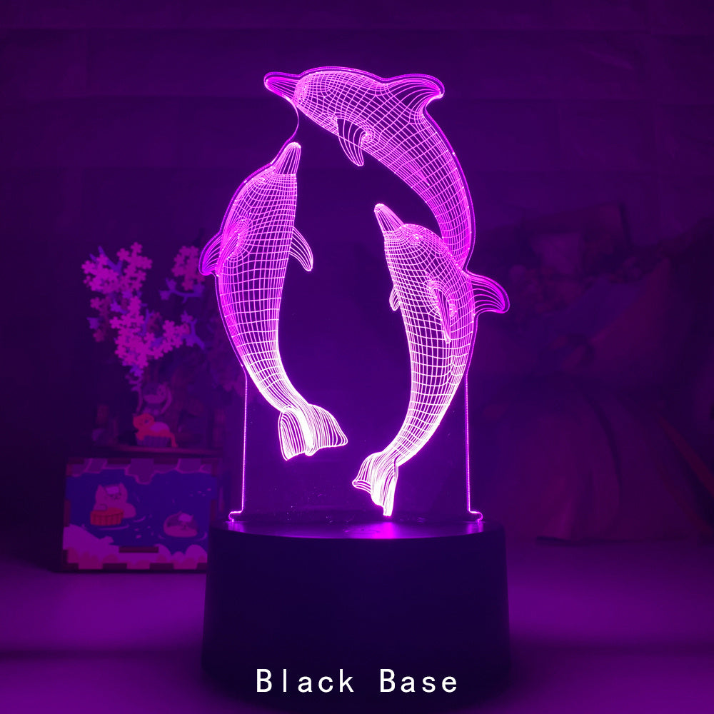 3D Dolphin Shape LED Night Light