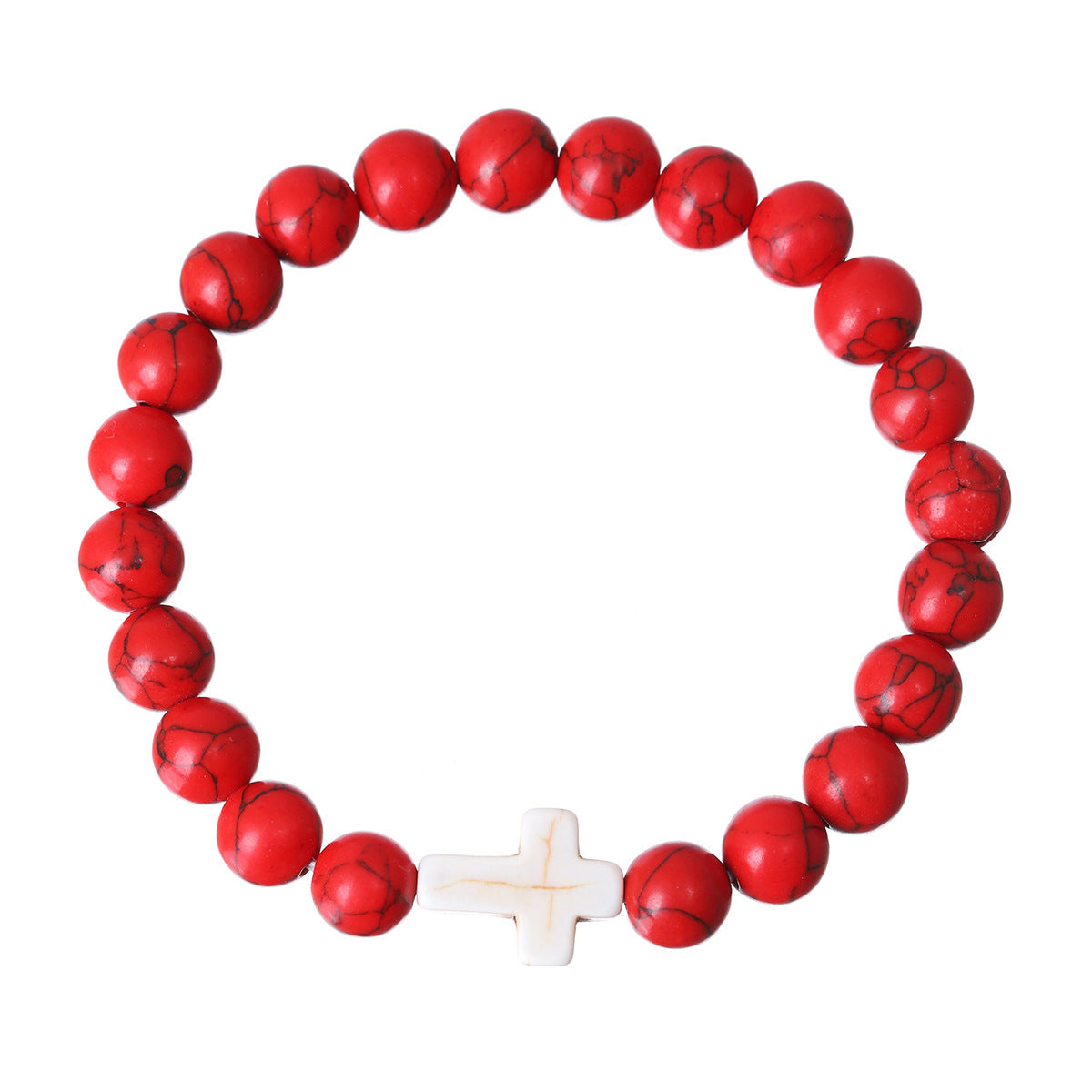 Cross Beaded Bracelet