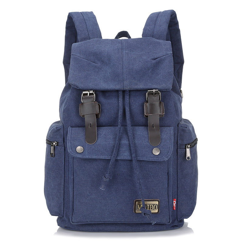 Canvas Backpack Large-capacity Bucket