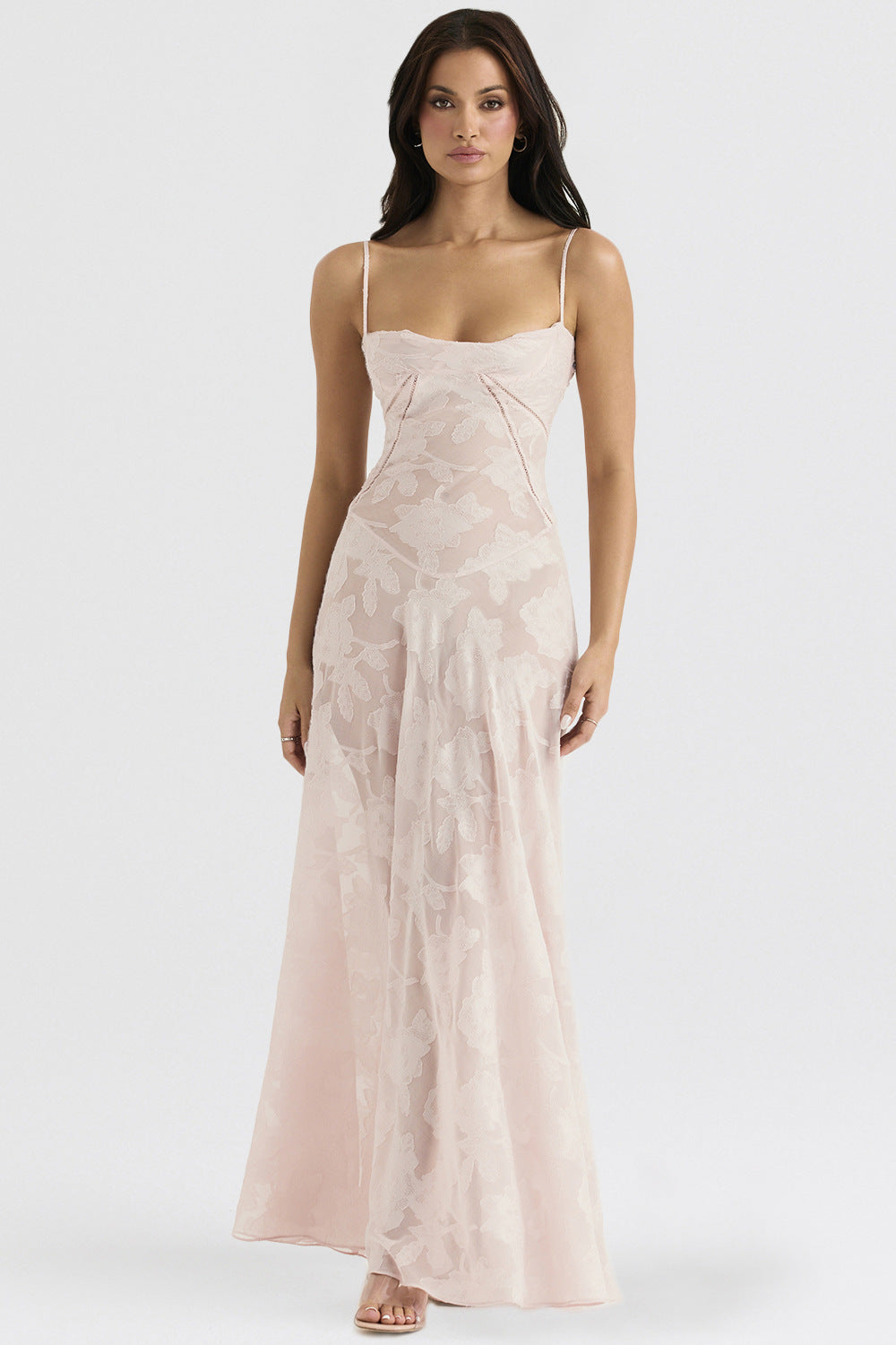Sexy Flowers Lace Suspender Dress