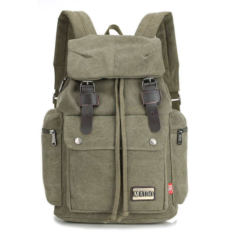 Canvas Backpack Large-capacity Bucket