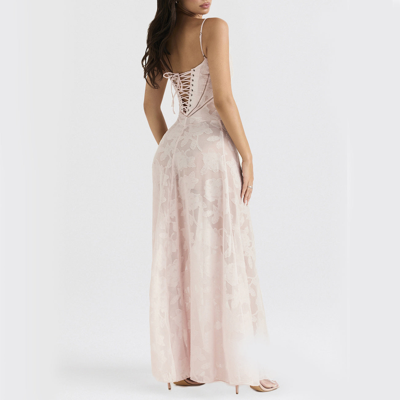 Sexy Flowers Lace Suspender Dress