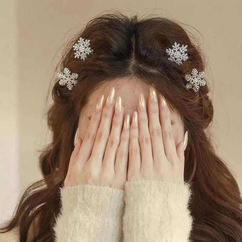 Crystal Snowflake Hair Pin
