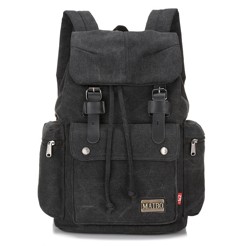 Canvas Backpack Large-capacity Bucket