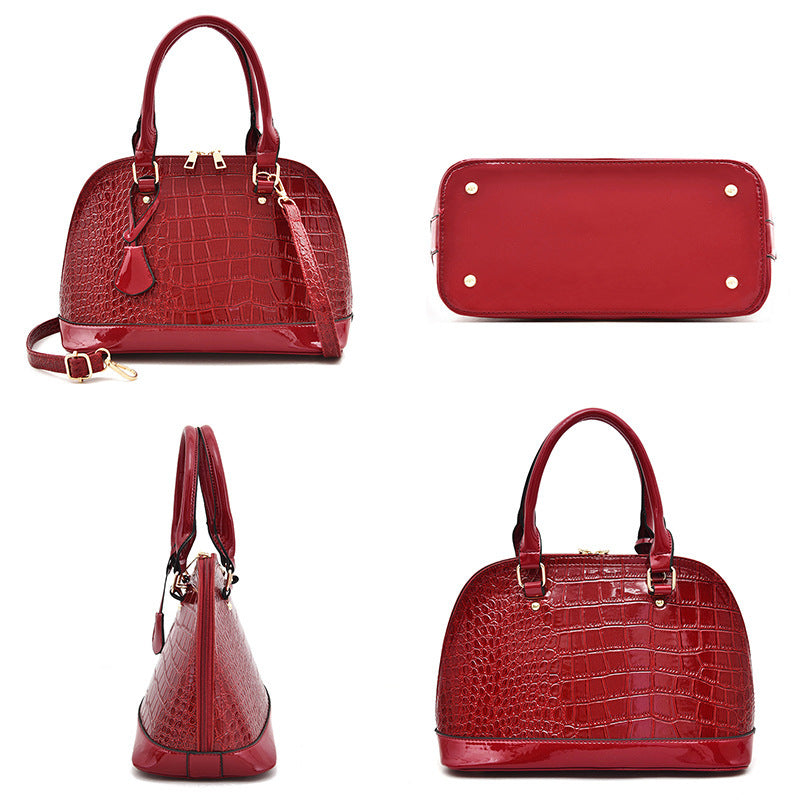 Large Capacity Shiny Shoulder Bag