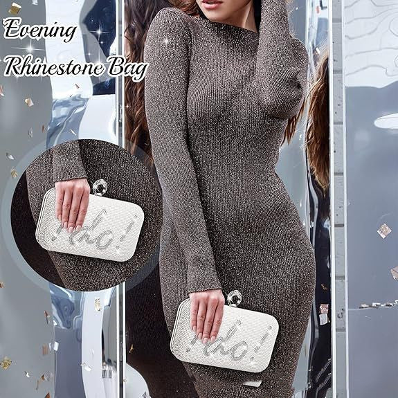 I Do White Clutch Bag