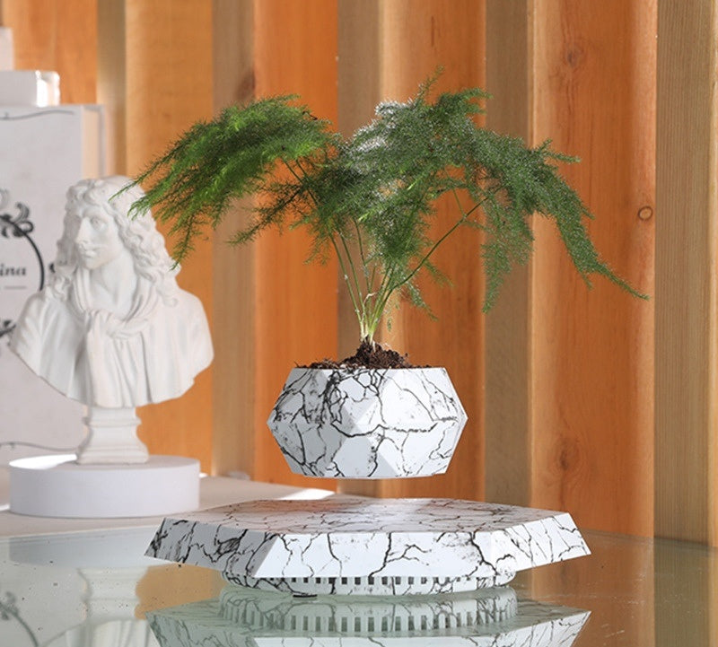 Floating Planter Magnetic Levitation Bonsai Pot