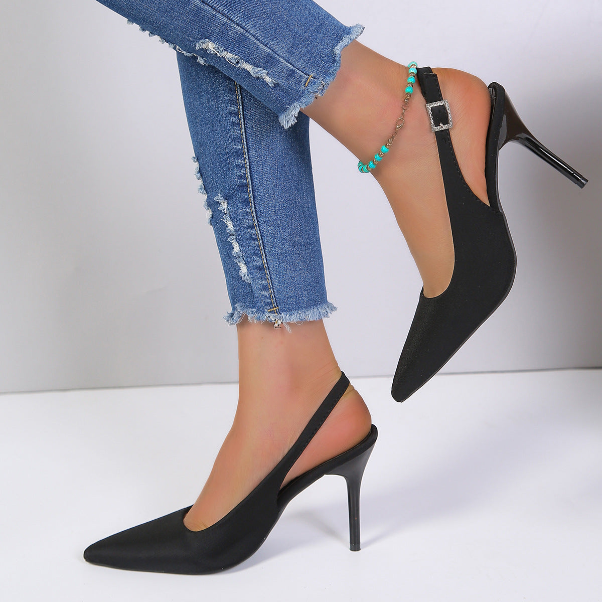 High Heel Sandals Closed Toe