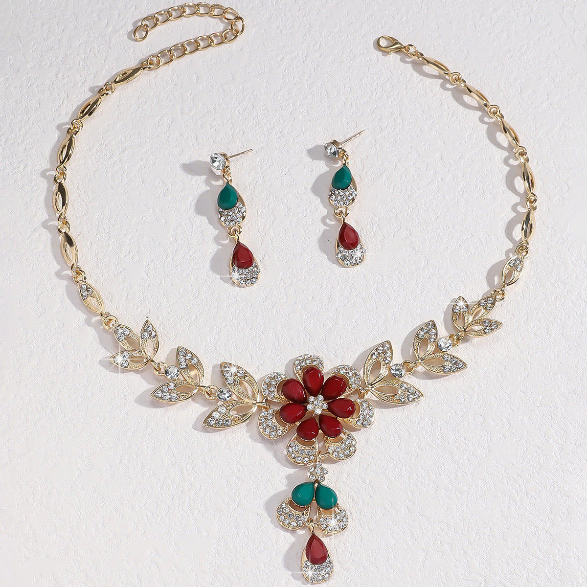 Luxury Fashion Water Drop Flower Set
