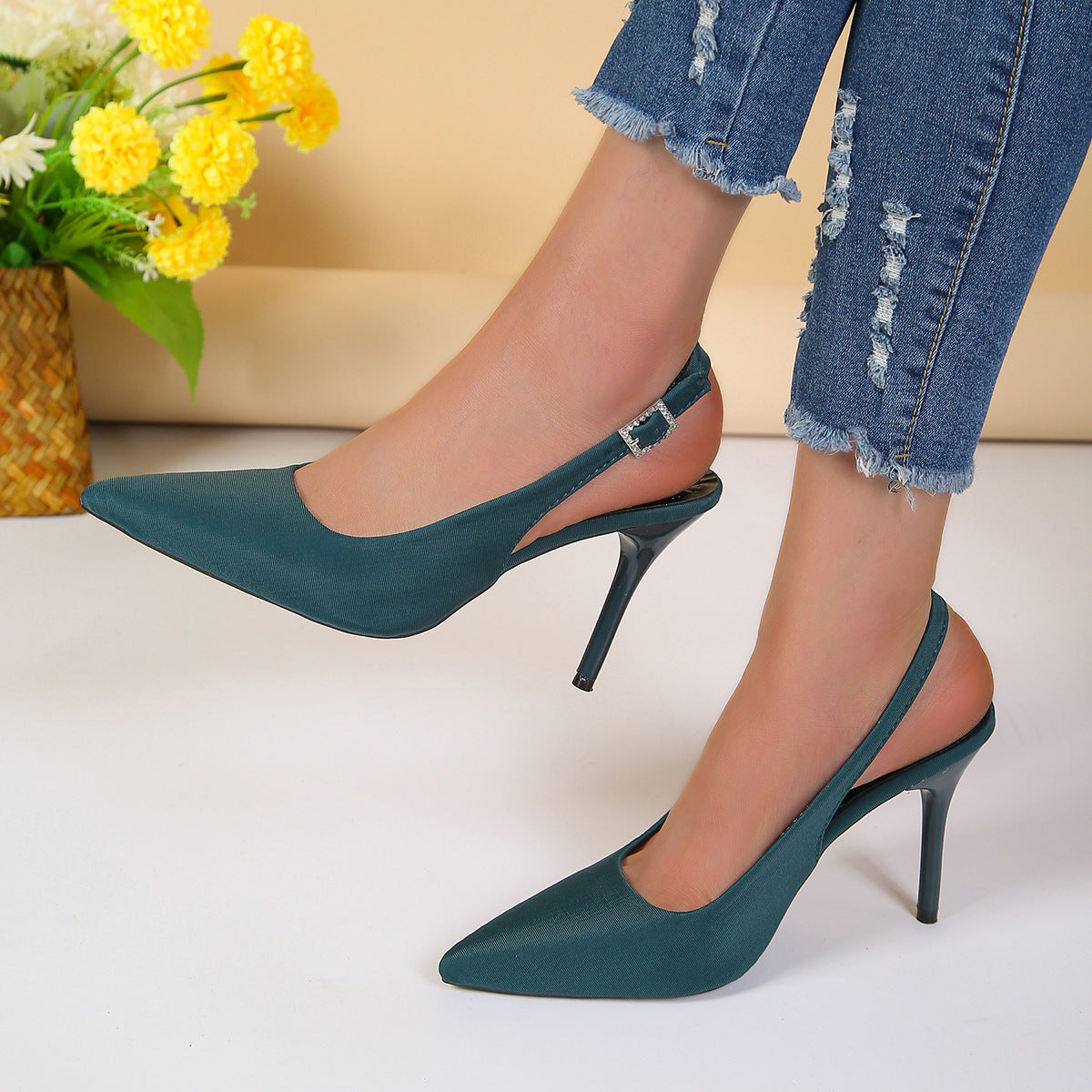 High Heel Sandals Closed Toe