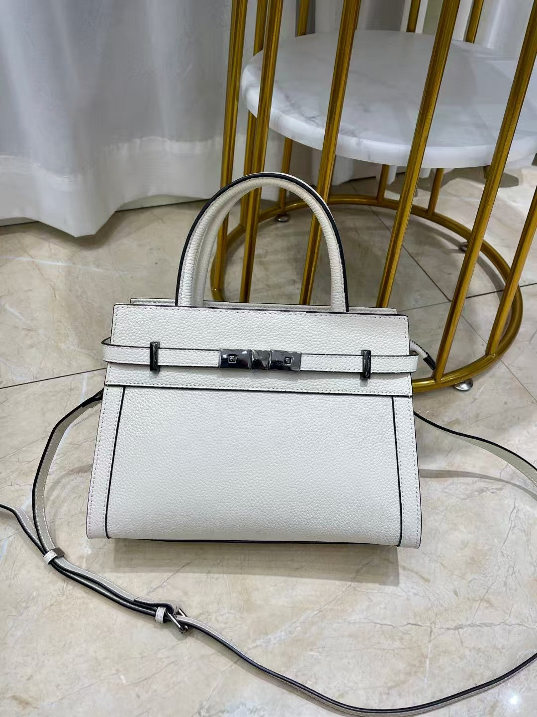 High-Grade Small Square Genuine Leather Shoulder Bag