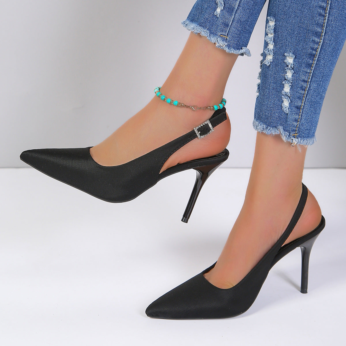 High Heel Sandals Closed Toe