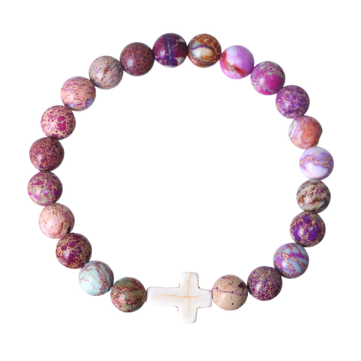 Cross Beaded Bracelet