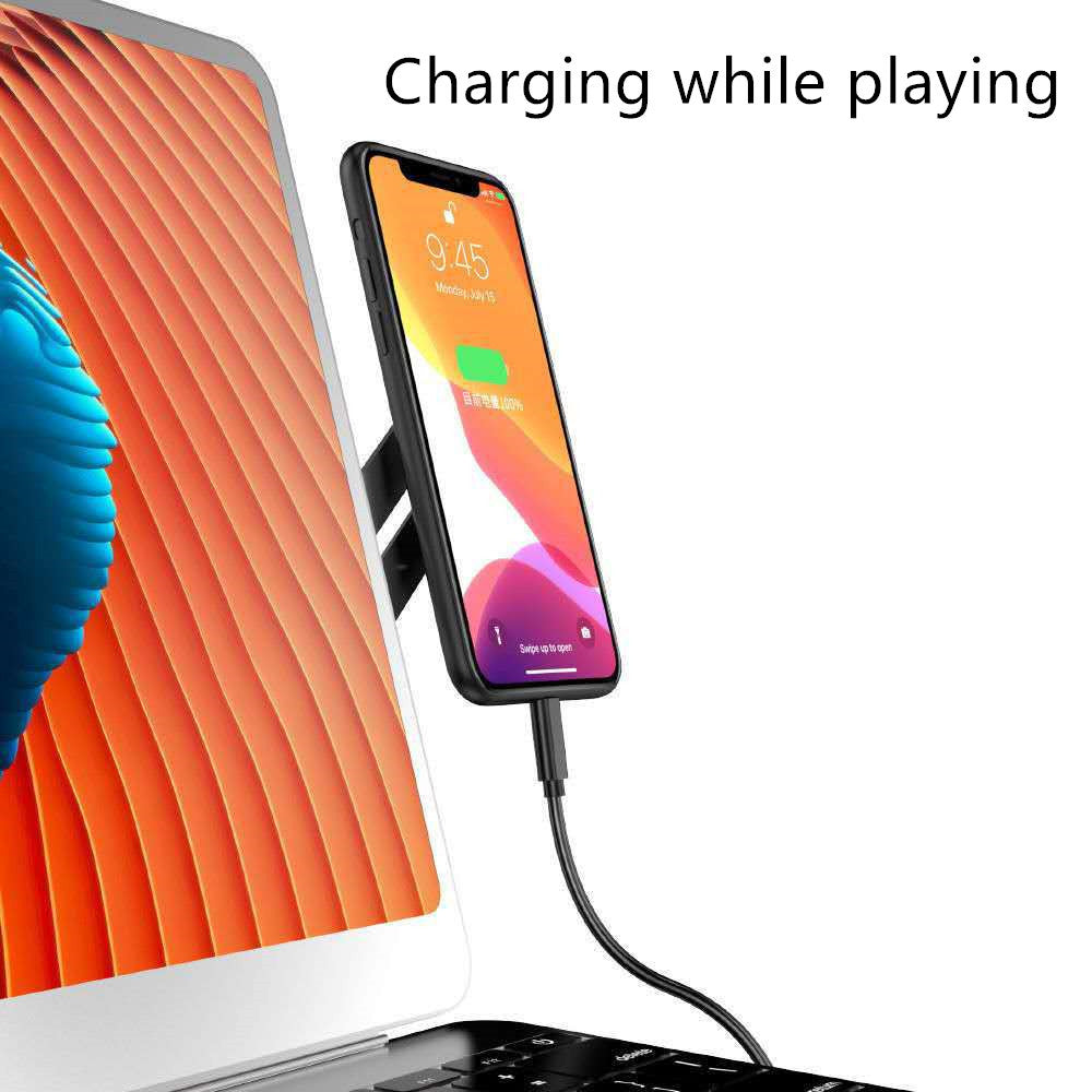 Adjustable flat expansion bracket holding a smartphone while charging, compatible with laptops