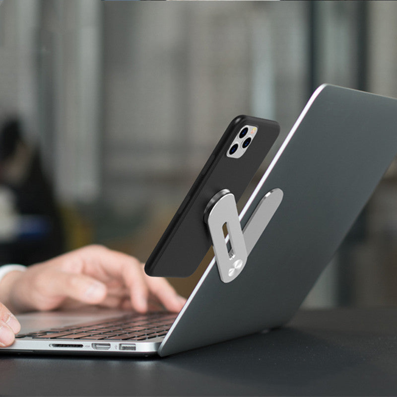 Adjustable flat expansion bracket for laptops, supporting device stability and convenience while working