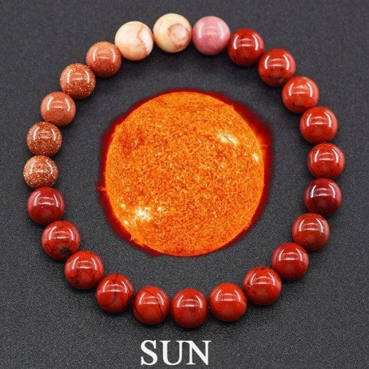 Fashion Jewelry 10 Mm Stone Universe Energy Beads Bracelet