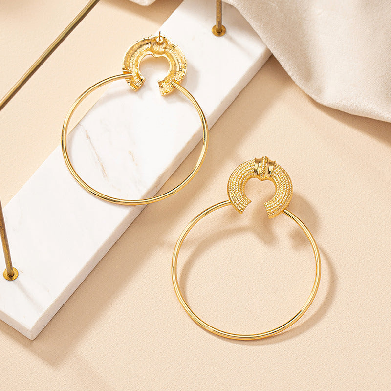 Ornament Big Circle Earrings