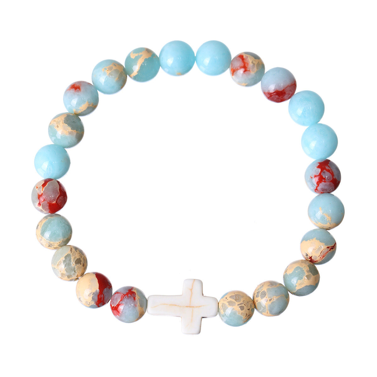 Cross Beaded Bracelet