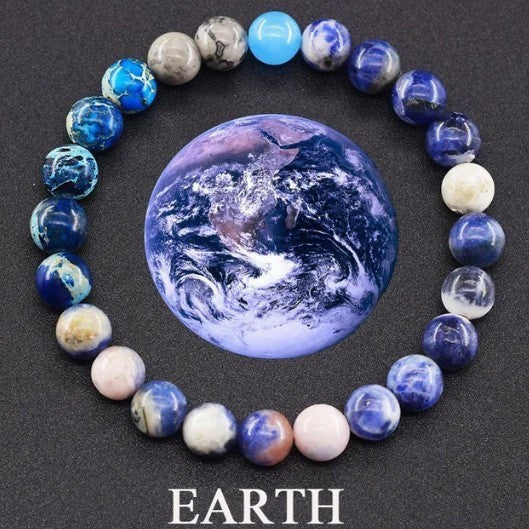 Fashion Jewelry 10 Mm Stone Universe Energy Beads Bracelet