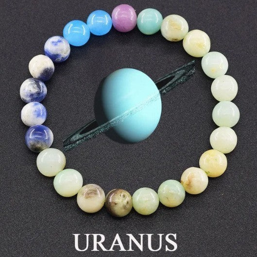 Fashion Jewelry 10 Mm Stone Universe Energy Beads Bracelet