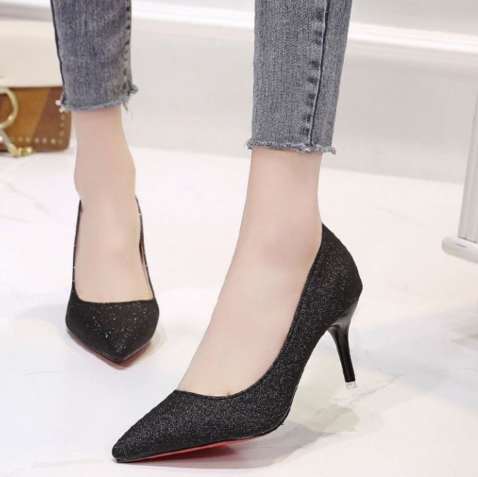 Elegant Glitter Heels