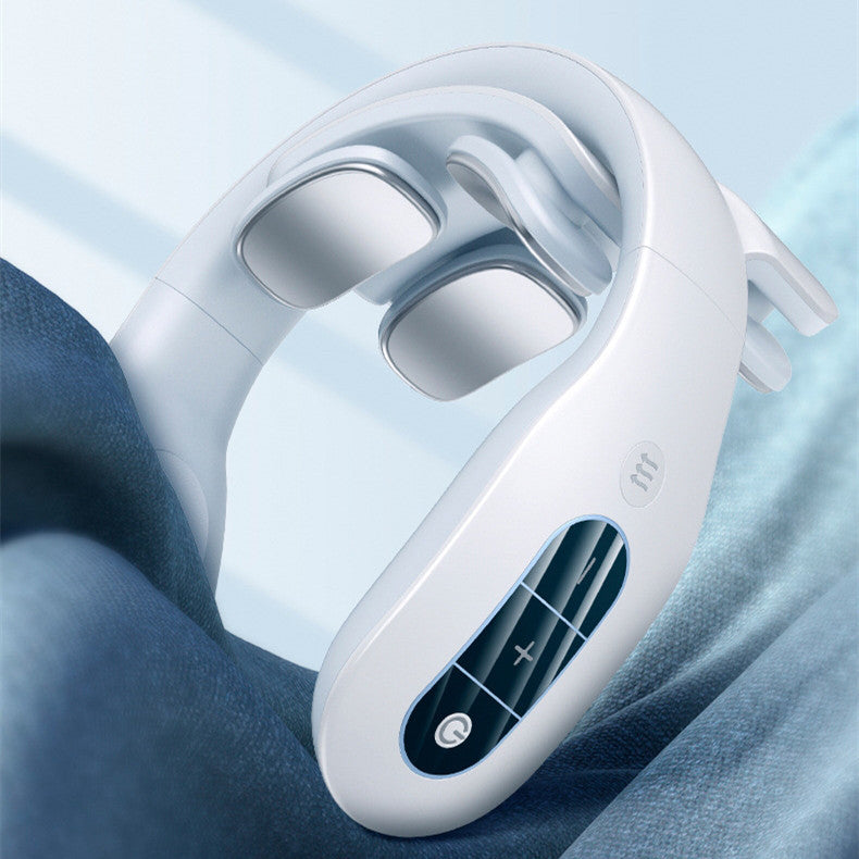 Electric heating neck massager with ergonomic design for soothing neck relief and relaxation