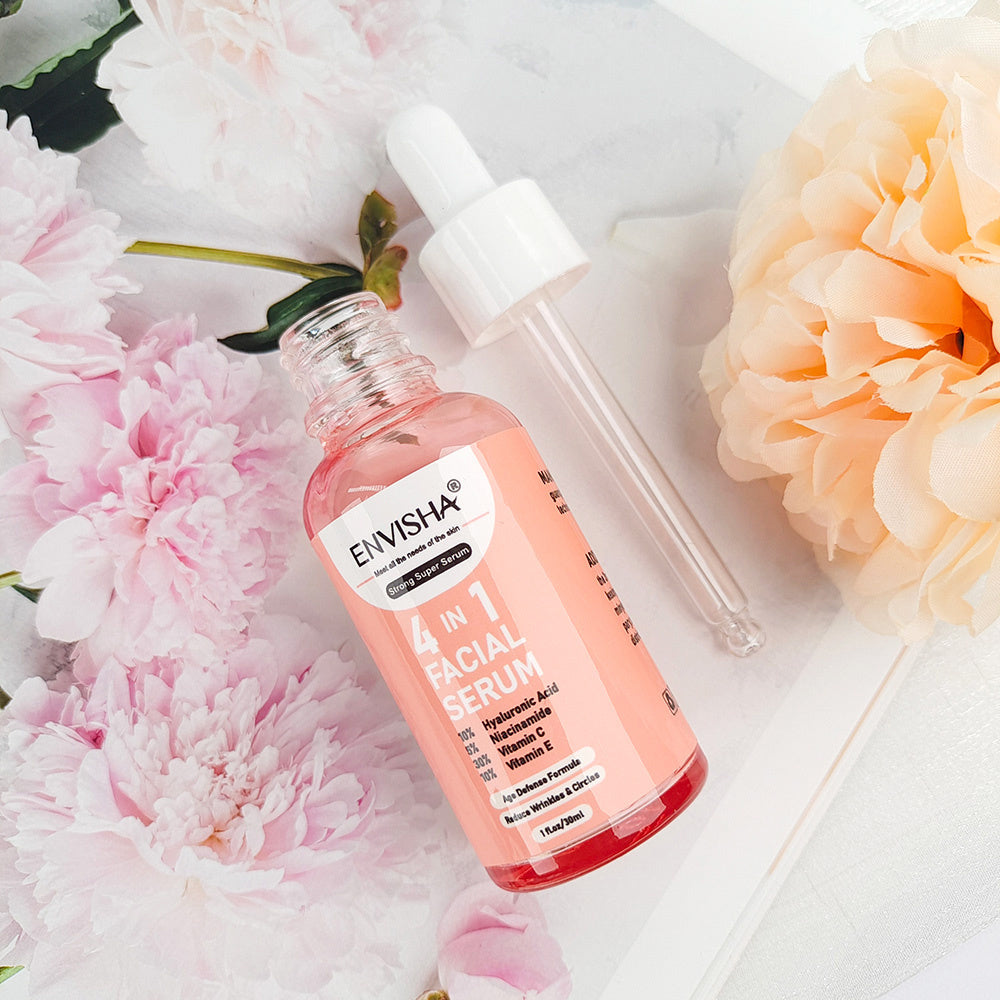 Enivisha 4 in 1 Facial Serum with a dropper, ideal for whitening anti-wrinkle serum benefits