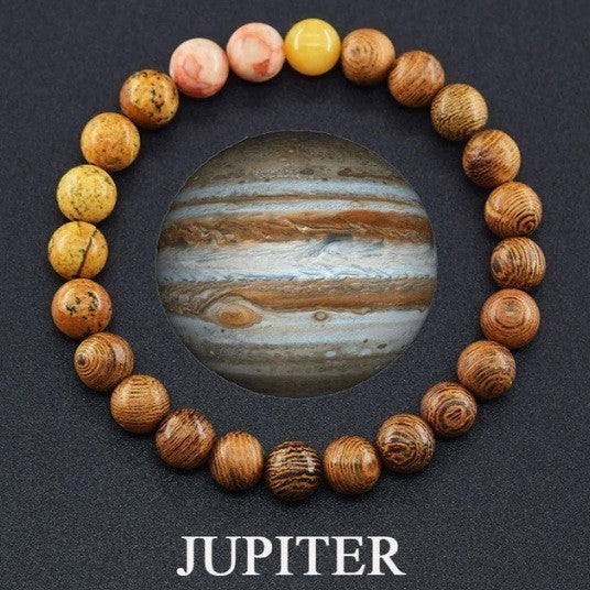 Fashion Jewelry 10 Mm Stone Universe Energy Beads Bracelet
