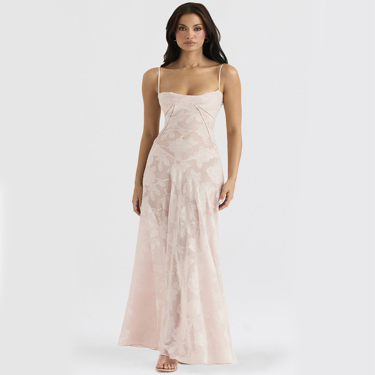 Sexy Flowers Lace Suspender Dress