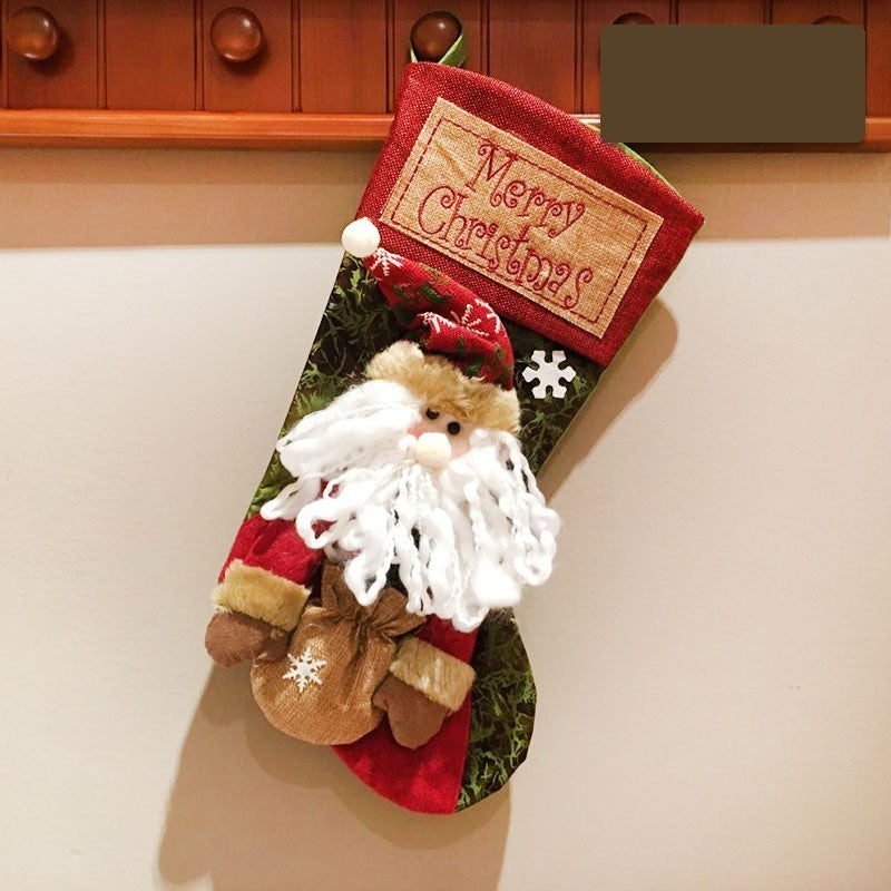 Festive youbuyforme Christmas Stocking Featuring a Santa Design with 'Merry Christmas' Message