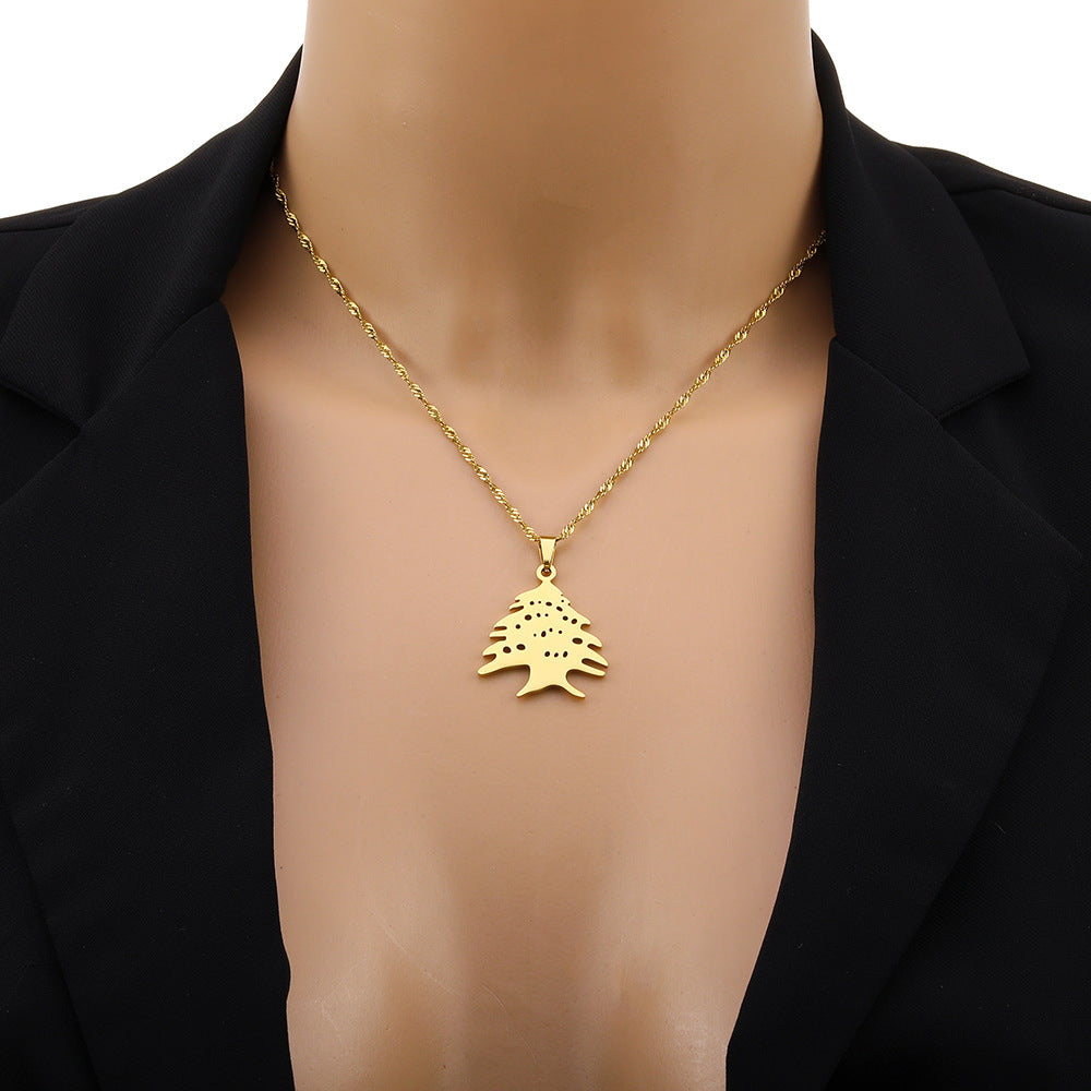 Gold Pineapple Pendant Necklace on a Delicate Chain for Trendy Accessories