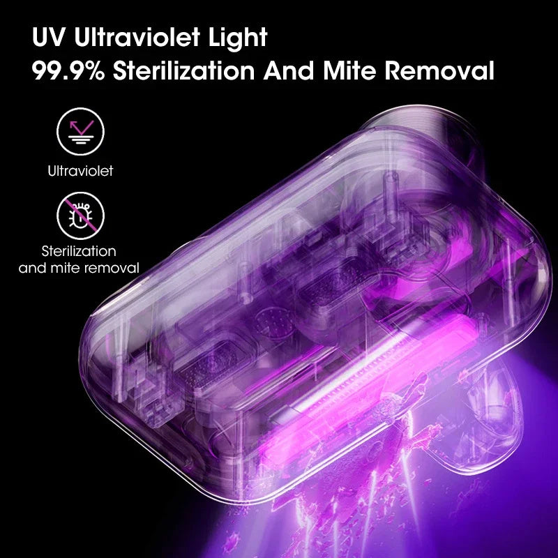 UV Ultrasonic Mattress Cleaning Vacuum with 99.9% sterilization and mite removal features
