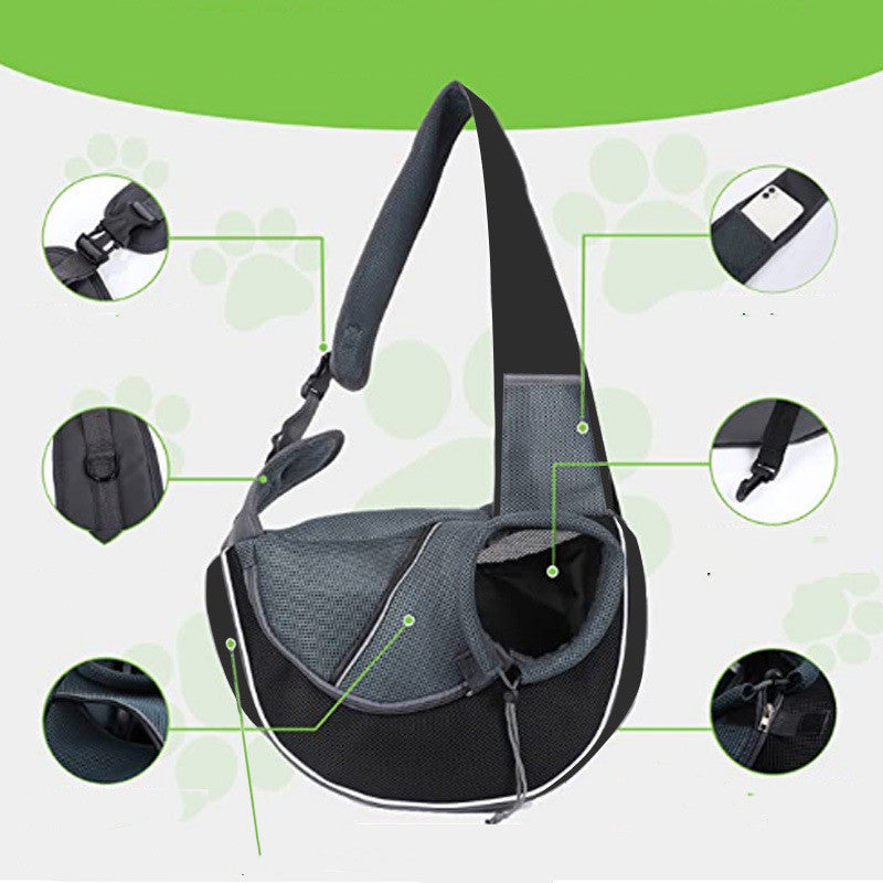 Youbuyforme portable pet carrier bag with adjustable strap and breathable mesh design for comfortable travel