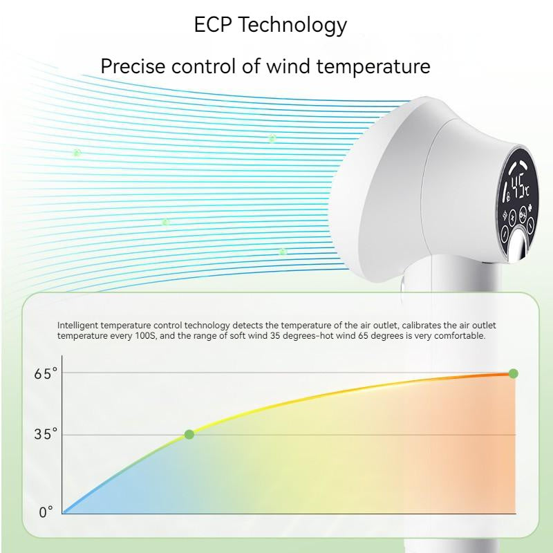 Smart pet hair dryer with precise wind temperature control for optimal pet drying experience